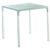 Mango Alu Square Outdoor Dining Table 28" Silver Gray ISP758