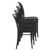Marcel Resin Outdoor Chair Black ISP257-BLA #6