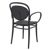 Marcel XL Resin Outdoor Arm Chair Black ISP258-BLA #2