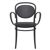 Marcel XL Resin Outdoor Arm Chair Black ISP258-BLA #3