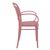 Marcel XL Resin Outdoor Arm Chair Marsala ISP258-MSL #5
