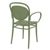 Marcel XL Resin Outdoor Arm Chair Olive Green ISP258-OLG #2