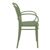 Marcel XL Resin Outdoor Arm Chair Olive Green ISP258-OLG #4