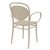 Marcel XL Resin Outdoor Arm Chair Taupe ISP258-DVR #2