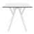Max Rectangle Table 55 inch White ISP746-WHI #3
