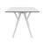 Max Rectangle Table 71 inch White ISP748-WHI #3