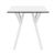 Max Square Table 27.5 inch White ISP742-WHI #2
