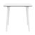 Maya Square Outdoor Dining Table 32 inch White ISP685-WHI #2