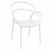 Mila Bistro Set with Sky 24" Round Folding Table White S085121-WHI #2