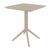 Mila Bistro Set with Sky 24" Square Folding Table Taupe S085114-DVR #3