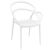 Mila Dining Set with Sky 31" Square Table White ISP0853S-WHI #2