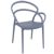 Mila Outdoor Dining Arm Chair Dark Gray ISP085