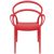 Mila Outdoor Dining Arm Chair Red ISP085-RED #3