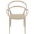 Mila Outdoor Dining Arm Chair Taupe ISP085-DVR #3