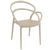 Mila Outdoor Dining Arm Chair Taupe ISP085