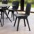Mio PP Dining Chair with Black Legs and Black Seat ISP094-BLA-BLA #6