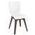 Mio PP Dining Chair with Brown Legs and White Seat ISP094