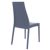 Miranda Modern High-Back Dining Chair Dark Gray ISP039-DGR #2
