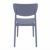 Monna Outdoor Dining Chair Dark Gray ISP127-DGR #5