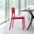 Monna Outdoor Dining Chair Red ISP127-RED #7