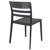 Moon Dining Chair Black with Transparent Black ISP090-BLA-TBLA #2