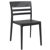 Moon Dining Chair Black with Transparent Black ISP090