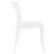 Moon Dining Chair White with Glossy White Back ISP090-WHI-GWHI #3