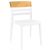 Moon Dining Chair White with Transparent Amber ISP090