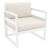 Mykonos 2 Person Lounge Set White with Natural Cushion ISP131S3-WHI-CNA #2
