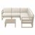 Mykonos Corner Sectional 5 Person Lounge Set Taupe with Natural Cushion ISP134-DVR-CNA #2
