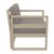 Mykonos Patio Club Chair Taupe with Taupe Cushion ISP131-DVR-CTA #2