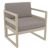 Mykonos Patio Club Chair Taupe with Taupe Cushion ISP131
