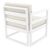 Mykonos Patio Club Chair White with Natural Cushion ISP131-WHI-CNA #2
