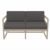 Mykonos Patio Loveseat Taupe with Charcoal Cushion ISP1312-DVR-CCH #5