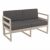 Mykonos Patio Loveseat Taupe with Charcoal Cushion ISP1312