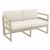 Mykonos Patio Loveseat Taupe with Natural Cushion ISP1312