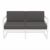 Mykonos Patio Loveseat White with Charcoal Cushion ISP1312-WHI-CCH #3