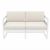 Mykonos Patio Loveseat White with Natural Cushion ISP1312-WHI-CNA #3