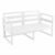 Mykonos Patio Loveseat White with Natural Cushion ISP1312-WHI-CNA #6