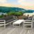 Mykonos Patio Sofa White with Charcoal Cushion ISP1313-WHI-CCH #6