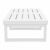 Mykonos Rectangle Outdoor Coffee Table White ISP138-WHI #3