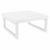 Mykonos Square Outdoor Coffee Table White ISP137