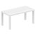 Ocean Rectangle Resin Outdoor Coffee Table White ISP069
