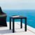 Ocean Square Resin Outdoor Side Table Black ISP066-BLA #3