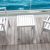 Ocean Square Resin Outdoor Side Table White ISP066-WHI #7