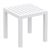 Ocean Square Resin Outdoor Side Table White ISP066