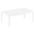 Pacific 4 Piece Patio Lounge Set with Arms White ISP238-WHI-WHI #5