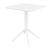 Pacific Bistro Set with Sky 24" Square Folding Table White and Taupe S023114-WHI-DVR #4