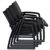 Pacific Club Arm Chair Black Frame with Black Sling ISP232-BLA-BLA #14