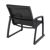 Pacific Club Arm Chair Black Frame with Black Sling ISP232-BLA-BLA #3